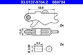 ATE 03.0137-9704.2 Zubehörsatz, Feststellbremsbacken für ,MAYBACH,MERCEDES-BENZ,