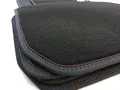 Fußmatten für 1er BMW F20 ab 2011 Premium Velours Autoteppich mit Doppelnaht im M Design, Original Qualität, 4-teilig