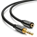 deleyCON PREMIUM HQ Stereo Audio Klinken Kabel / 3,5mm Stecker zu Buchse [5m]