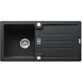FRANKE Einbauspüle Smart Strata Einbauspüle STG 614-86 Onyx Handbedienung ab 45cm