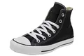Converse, All Star Hi Leather Core Sneaker,Unisex Adulto, Nero (Black), 44.5 Black 44.5
