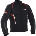 Richa Gotham 2 wasserdichte Motorrad Textiljacke, schwarz-weiss-rot, Größe 6XL für Männer