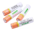 vhbw 4 x AAA, Micro, R3, HR03 Akku 1000mAh kompatibel mit Siemens Gigaset A510A, A510H, A510 Duo, A600A, A400, A420, A580, A585, A600, AS280