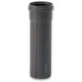 HT Safe Abflussrohr mit Steckmuffe und Gummidichtung (Ausführung: DN 40 L=1000 mm)