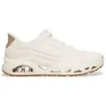 Skechers für Damen. 190113 Pantoffeln Uno Glide Step Glide On Air weiß Hausschuhe (38), Wohnung, Schnürsenkel, Lässig