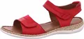 Reflexan Damenschuhe Sandalen Flach Rot Freizeit, Schuhgröße:40 EU