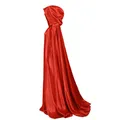 Damen Cape Umhang Mit Kapuze Mittelalter Mantel Lang Halloween kostüm Für Hoc...