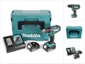 Makita Säulenbohrmaschine DDF 482 RFJ Akku Bohrschrauber 18 V 62 Nm + 2x Akku 3,0 Ah + Ladegerä