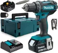 Makita Akku-Bohrschrauber 18 V + 2x Akku 3,0 Ah + Ladegerät + Zubehör DDF482RFJ
