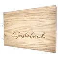 laser-diele Gästebuch Hochzeit – Hochzeitsgästebuch – Hochzeitsgeschenke – Gästebuch Geburtstag und Taufe – Eiche Edelfurniert – A4 (Mein Gästebuch)