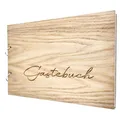 Gästebuch Hochzeit Gravur Holz Hochzeitsbuch Fotobuch "Mein Gästebuch"