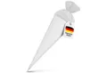itenga Schultüte itenga Bastelschultüte 70cm rund WEISS ohne Verschluss