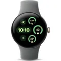 Google Pixel Watch 3 41mm Bluetooth Champagne Gold Sportarmband Hazel - Braun