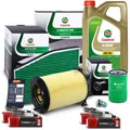 CASTROL FILTERS INSPEKTIONSPAKET FÜR AUDI A3 SEAT SKODA VW GOLF 5 6 TOURAN 1.6