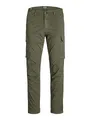 JACK & JONES Herren Cargohose Jpstace Jjtucker AMA Noos, Olivennacht, 27W / 30L