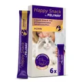 Happy Snack by Feliway 6 Stk. Huhn Liquid für Katzen Entspannung Wohlbefinden