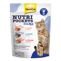 Nutri Pockets Sea Mix  Knuspriger Katzensnack mit cremiger Füllung und funkti...