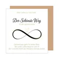 Premium quadratische Glückwunschkarte zur Hochzeit mit Umschlag. Hochzeitskar...