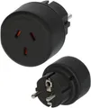 Brennenstuhl Reisetecker Australien, China - Schutzkontakt Adapter Typ EF (Konturenstecker)