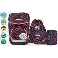 ergobag CUBO Schulrucksack-Set LUMI Edition WellenreitBär, 5-teilig