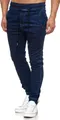 Tazzio Herren Jeans Regular Fit im Jogger-Stil 17504 Dunkelblau L