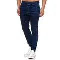 Tazzio Straight-Jeans 17504 Sweat Hose im Jogger-Stil blau L