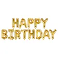 Girlande Folienballons 35cm Happy Birthday silber | gold | rose gold Party Deko