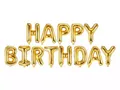 5902230771895 Balon foliowy Happy Birthday 340x35cm złoty PartyDeco
