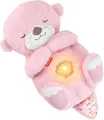 Fisher-Price Baby-Spielzeug Schlummer-Otter Rosa - Ab 0 Monaten, JLJ33