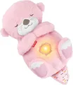 Fisher-Price Schlummer Otter Pink Spielzeug Kuscheltier Plüschspielzeug für Baby