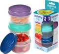 Sistema Snack Pots Mini Bites TO GO Frischhaltedosen | 130 ml | stapelbare Snack
