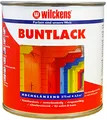 Wilckens Kunstharz Buntlack für Innen und Außen, hochglänzend, 375 ml, RAL 3003 Rubinrot