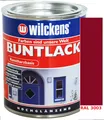 Kunstharzbasis Lack Buntlack Schutzlack Farbe 375ml Hochglanz Rubinrot RAL3003