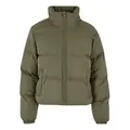 URBAN CLASSICS Winterjacke Urban Classics Damen Ladies Short Peached Puffer Jacket (1-St) grün XL (44)