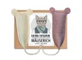 Kater Kasimir 2 x MÄUSERICH - Die XL Spielmaus, handgenäht aus echtem Wollfilz mit Katzenminze- und Baldrianwurzel-Füllung