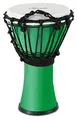 XDrum Primero Junior 31cm Djembe aus PVC - Korpus aus Kunststoff mit traditionellem Stimmsystem - Kompakt und leicht, somit ideal für Kinder und Einsteiger - grün
