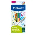 Pelikan 700146 12 Bicolor-Buntstifte, 24 Farben, rund, jeder Buntstift mit 2 ver