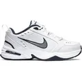 Nike Air Monarch IV Herren Schuhe Sneaker Turnschuhe Freizeit Leder 415445 102 - Weiß/Dunkelblau - 43