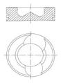 MAHLE 030 98 00 Kolben Für VW