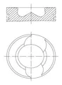 MAHLE 030 98 00 Kolben für VW