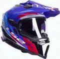 LS2 MX701 EXPLORER HEXA Integralhelm weiss-blau-rot XXL