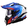 LS2, Motocrosshelme EXPLORER HEXA White Blue Red, XXL
