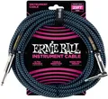 Ernie Ball EB6060 Instrumentenkabel  Gewebe 7,62m lang  gerade/gewinkelt