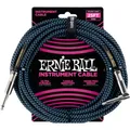 Ernie Ball EB6060 Instrumentenkabel, schwarz/blau 7,62m | Neu