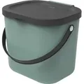 Rotho - Mülltrennungssystem Albula 6 L Mistletoe Green Recyclingbehälter Müll- & Abfalleimer
