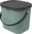 Rotho Mülltrennungssystem Albula 6 L mistletoe green Recyclingbehälter  Müll- &