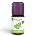 Baldini Bio Patchouli Öl 5ml - 100% Naturreines Ätherisches Öl - Lebensmittelqualität - Vegan - für Speisen, Getränke & Aroma Diffuser - aus Indien