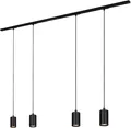 Briloner Leuchten Schienensystem-Sets RAIL, ohne Leuchtmittel, Schienensystem Rail 1,5 m Schwarz max. 9W Decke Wohnzimmer Büro Küche