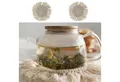 CEPEWA Glasuntersetzer Untersetzer 2er Set Makramee Ø10cm creme rund