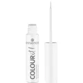 essence COLOUR it! liquid eyeliner, Nr. 02, Weiss, langanhaltend, hochpigmentiert, schnelltrocknend, farbintensiv, vegan, ohne Mikroplastikpartikel, Nanopartikel frei, ohne Parfüm, 1er Pack (3ml)